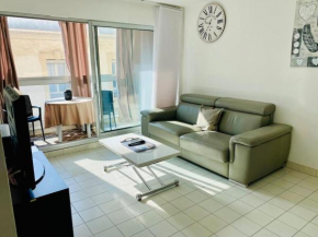 ''Beausoleil'' T2 lumineux, parking, clim, wifi